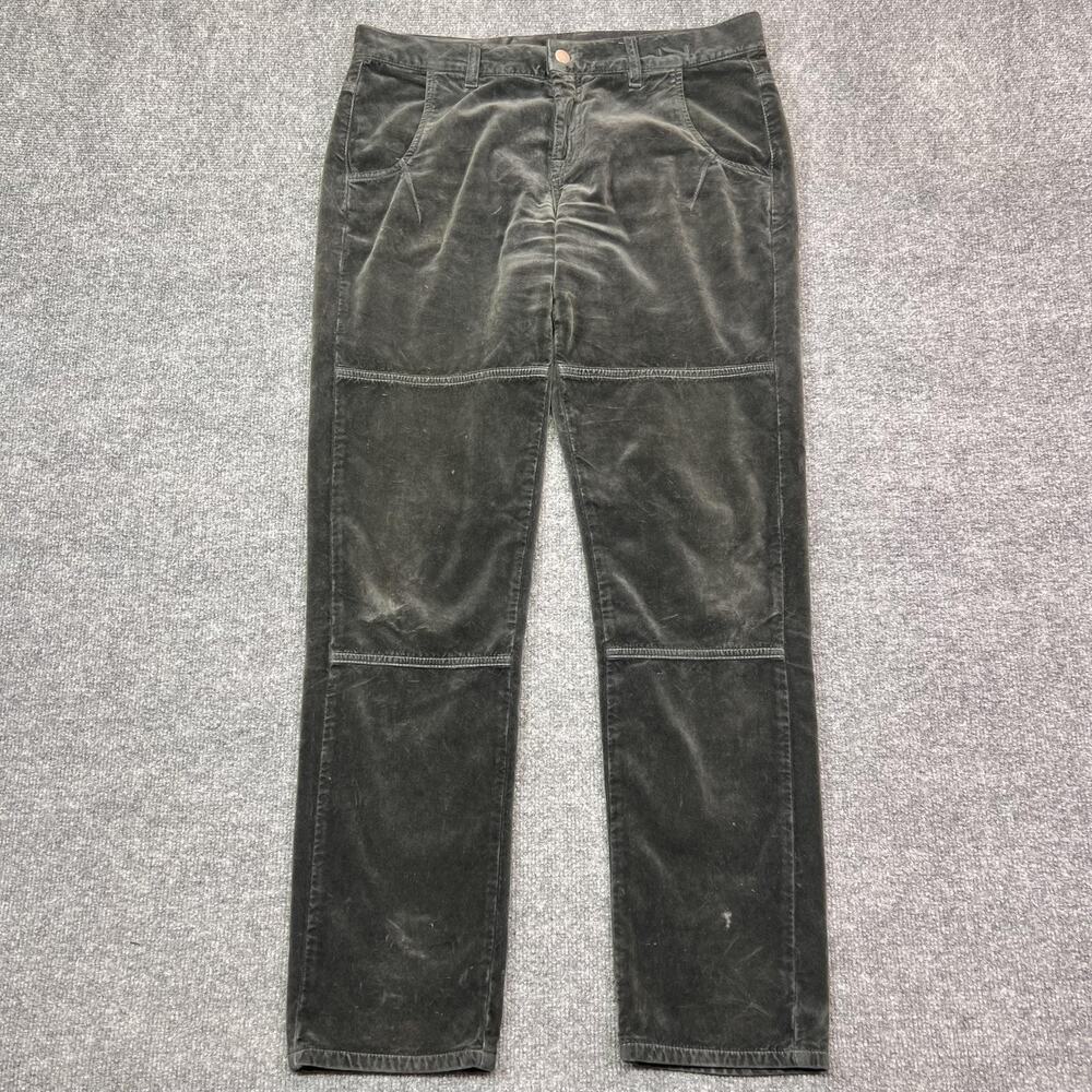 Massimo Alba Pants Mens 29x30 Black Velvet Cotton Chino Made In Italy Casual
